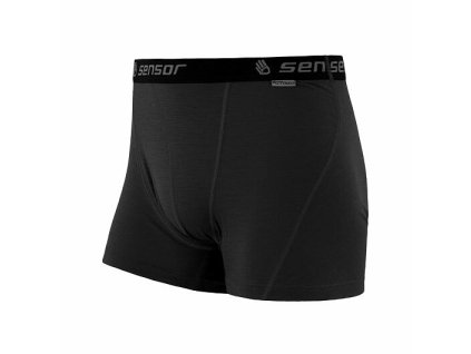 SENSOR MERINO ACTIVE pánske trenírky čierne
