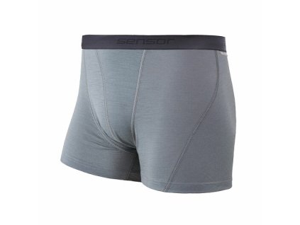 SENSOR MERINO ACTIVE pánske trenírky svetlosivé