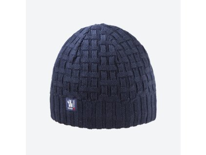 KAMA A112 pletená merino čiapka, modrá