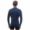 SENSOR MERINO DF pánske tričko s dlhým rukávom deep blue