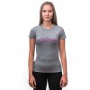 SENSOR MERINO ACTIVE PT MOUNTAINS dámske tričko s krátkym rukávom svetlošedé (Veľkosť XL)