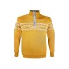 KAMA 4060 pánsky merino sveter, žltá