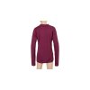 SENSOR MERINO DF LOGO juniorské tričko s dlhým rukávom, lila