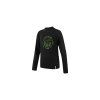 SENSOR MERINO DF CLUB detské tričko s dlhým rukávom, čierna