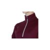 SENSOR MERINO UPPER dámska mikina na krátký zips, port red