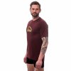 SENSOR MERINO AIR PT SUMMIT pánske tričko s krátkým rukávom, port red