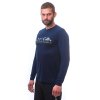 SENSOR MERINO ACTIVE PT MOUNTAINS pánske tričko s dlhým rukávom, tmavomodré (Veľkosť XXL)