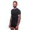 SENSOR MERINO ACTIVE pánske tričko s krátkym rukávom, čierna