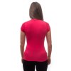SENSOR MERINO ACTIVE dámske tričko s rukávom okolo krku, magenta
