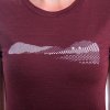 SENSOR MERINO AIR PT HILLS dámske tričko s krátkým rukávom, port red