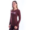 SENSOR MERINO AIR PT HILLS dámske tričko s dlhým rukávom, port red