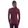 SENSOR MERINO AIR PT HILLS dámske tričko s dlhým rukávom, port red