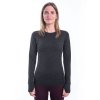 SENSOR MERINO BOLD dámske tričko s dlhým rukávom antracitovo, šedá