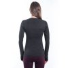 SENSOR MERINO BOLD dámske tričko s dlhým rukávom antracitovo, šedá