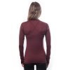 SENSOR MERINO AIR dámske tričko s dlhým rukávom port red