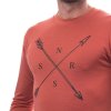 SENSOR MERINO ACTIVE SNSR pánske tričko s dlhým rukávom, terakota