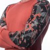 SENSOR MERINO IMPRESS pánske tričko s dlhým rukávom terakota/rush