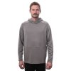 SENSOR MERINO UPPER traveller pánska mikina s kapucňou, šedá