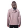 SENSOR MERINO UPPER cestovateľská dámska mikina s kapucňou, dusty ružová