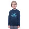 SENSOR MERINO DF TERRITORY detské tričko s dlhým rukávom, deep blue