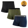 EGLOO DF MERINO 3 PACK pánske boxerky, čierna/modrá/zelená
