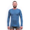 SENSOR MERINO AIR pánske tričko s dlhým rukávom riviera blue