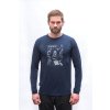 SENSOR MERINO ACTIVE OUTSIDE pánske tričko s dlhým rukávom, deep blue