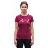 SENSOR MERINO ACTIVE SONGBIRDS dámske tričko s krátkym rukávom, lila