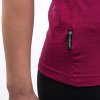 SENSOR MERINO ACTIVE SONGBIRDS dámske tričko s krátkym rukávom, lila