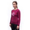 SENSOR MERINO ACTIVE PT FOX dámske tričko s dlhým rukávom, lila