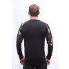 SENSOR MERINO IMPRESS pánske tričko s dlhým rukávom čierna/cosmos