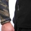 SENSOR MERINO BLEND IMPRESS pánske tričko s dlhým rukávom, čierna/šedá