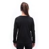 SENSOR MERINO BLEND STONES dámske tričko s dlhým rukávom, čierna