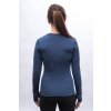 SENSOR MERINO BOLD dámske tričko s dlhým rukávom studená, modrá
