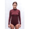 SENSOR MERINO AIR dámske body s dlhým rukávom, port red