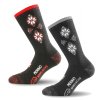 LASTING merino lyžiarske ponožky SCK SET 1+1, čierna, šedá/červená