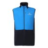 PROGRESS TORSTEN VEST pánska hybridná vesta s merino vlnou, čierna/modrá (Veľkosť XXL)