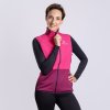 PROGRESS TARJA VEST dámska hybridná vesta s merino vlnou, červená/ružová (Veľkosť XL)