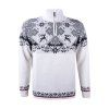 KAMA 4093 merino sveter, biela