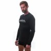 SENSOR MERINO DF ADVENTURE pánske tričko s dlhým rukávom, čierna