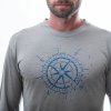 SENSOR MERINO ACTIVE PT COMPASS pánske tričko s dlhým rukávom, šedá