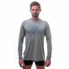 SENSOR MERINO ACTIVE PT COMPASS pánske tričko s dlhým rukávom, šedá