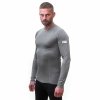SENSOR MERINO ACTIVE pánske tričko s dlhým rukávom, svetlo-šedá