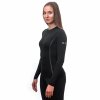 SENSOR MERINO ACTIVE dámske tričko s dlhým rukávom čierna