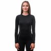 SENSOR MERINO ACTIVE dámske tričko s dlhým rukávom čierna