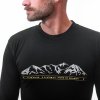 SENSOR MERINO ACTIVE PT MOUNTAINS pánske tričko s dlhým rukávom, čierne (Veľkosť XXL)