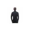 SENSOR MERINO UPPER pánska mikina so zipsom po celej dĺžke, čierna
