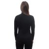 SENSOR MERINO UPPER dámska mikina na krátký zips, čierna