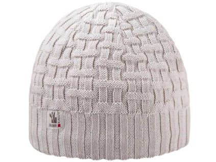 unisex merino cepice s podšívkou z fleecu bezova