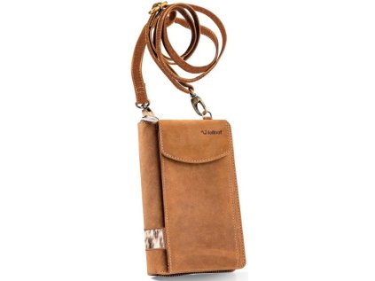 crossbody kožená kabelka na mobil